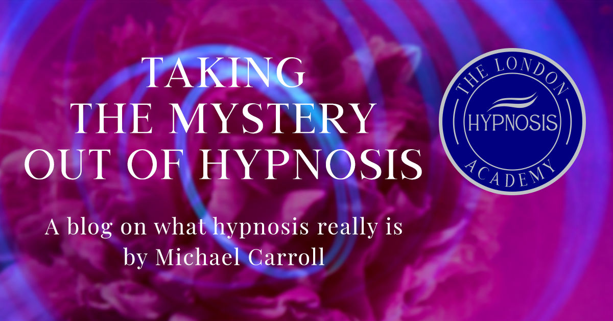 A blog on what hypnosis really is by Michael Carroll